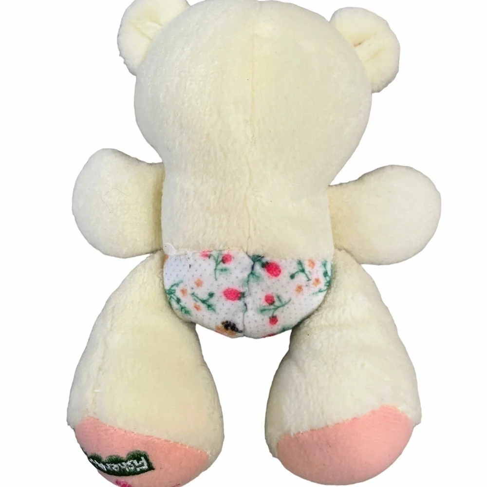 Fisher Price Briarberry Bear Baby Julie Plush Vintage Stuffed Animal Yellow 1999